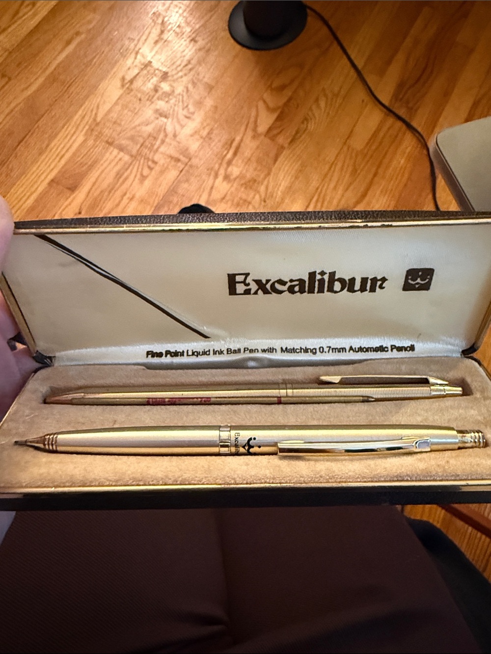 Vintage Excalibur Pen And Mechanical Pencil Set